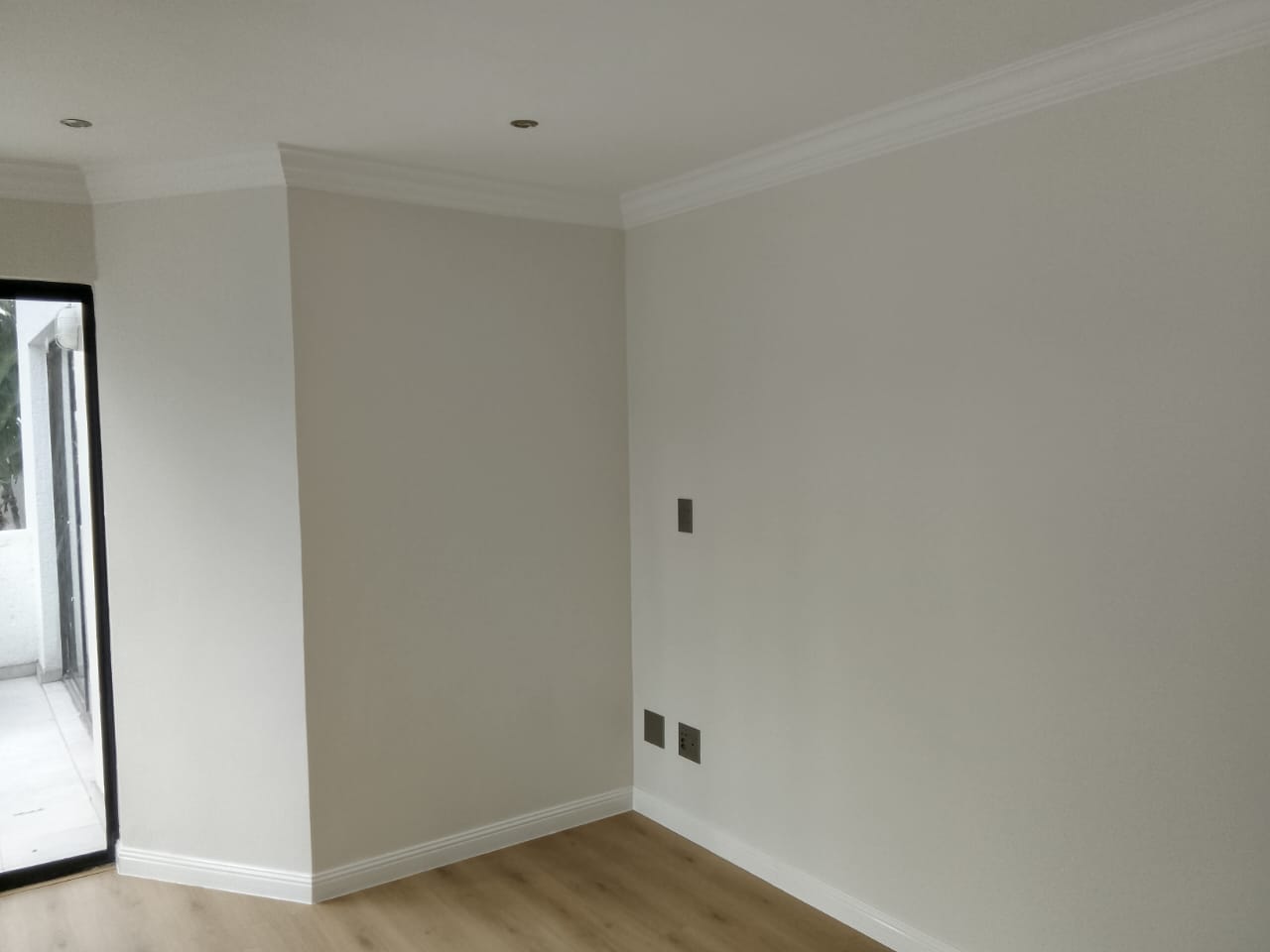 interior walls painted white